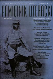 Opakowanie Pamiętnik Literacki 1/2016 rocznik CVII