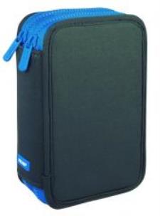 Opakowanie Piórnik 2 poz. z wyprawką Gray Neo niebieski MILAN