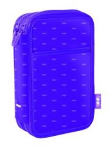 Opakowanie Piórnik 2 poz. z wyprawką Look II fiolet MILAN