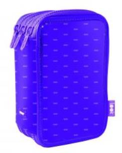 Opakowanie Piórnik 3 poz. z wyprawką Look II fiolet MILAN