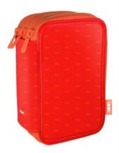 Opakowanie Piórnik 3 poz. z wyprawką Look II pomarańcz MILAN