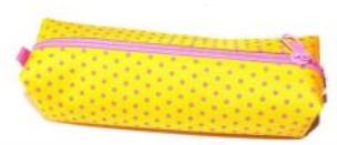 Opakowanie Piórnik POL 114 kropki różowe MESIO.pl