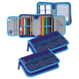 Opakowanie Piórnik z wyposażeniem  2 klapki Etno