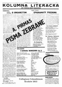 Opakowanie Pisma zebrane A Pirmasa REPRINT