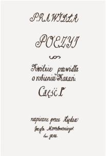 Okładka książki Prawidła wierszopiskie i kaznodziejskie