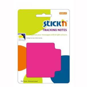 Opakowanie Przekładki samoprzylepne 70x70mm różowe 50 kartek