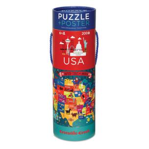 Opakowanie Puzze Mapa USA 200