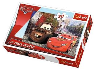 Opakowanie Puzzle 30 Złomek i Zygzak w Europie TREFL