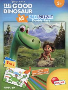 Opakowanie Puzzle dwustronne maxi 48 Dobry dinozaur