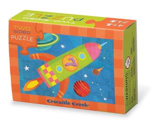 Opakowanie Puzzle dwustronne Rakieta 24