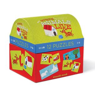Opakowanie Puzzle Gdzie żyją zwierzątka? 12