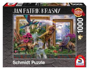 Opakowanie Puzzle Jan Patrik Krasny Dinozaury  1000