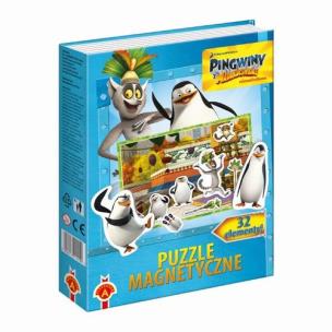 Opakowanie Puzzle magnetyczne. Pingwiny z Madagaskaru serial
