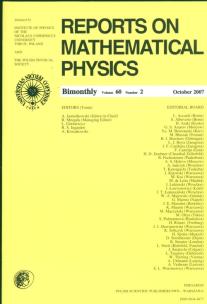 Opakowanie Reports on Mathematical Physics 60/2 wer.zagr.