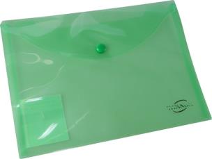 Opakowanie Teczka kopertowa A5 zielona transparentna