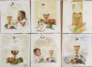 Opakowanie Torebka ozdobna laminowana komunijna PL-6 mix