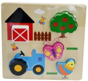 Opakowanie Układanka drewniana Farma 5