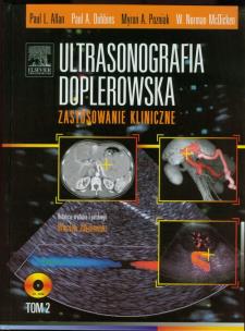 Okładka książki Ultrasonografia doplerowska Zastosowania kliniczne Tom 2 z płytą DVD