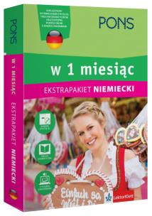 Okładka książki W 1 miesiąc Niemiecki gramatyka/czasy