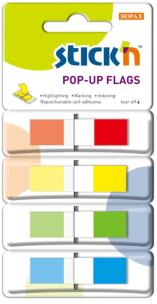 Opakowanie Zakładki indeksujące w podajniku 45x12mm 140 4 kolory