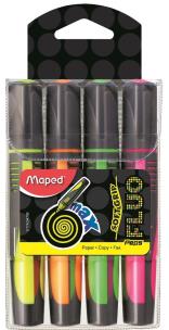 Opakowanie Zakreślacz Fluo Peps Max 4 sztuki mix