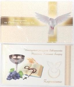 Okładka książki Zaproszenie Komunia Sw. MIX op.5