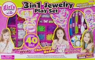 Opakowanie Zestaw koralików 3w1 Muliny Literki Zawieszki