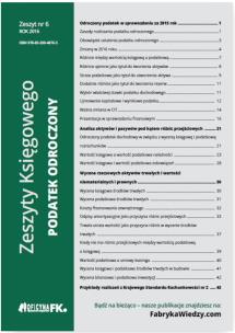 Okładka książki Zeszyty Księgowego nr 6 Podatek odroczony