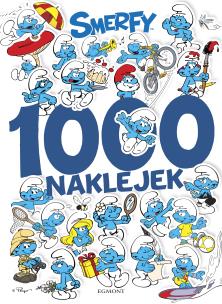 Okładka książki 1000 naklejek. Smerfy