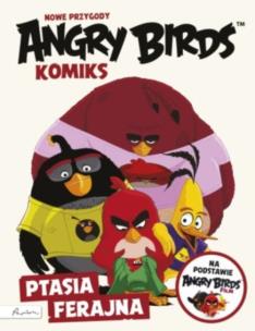 Okładka książki Angry Birds Nowe przygody Ptasia ferajna Komiks filmowy