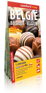 Opakowanie Belgia comfort! map laminowana mapa samochodowo-turystyczna