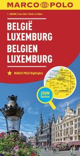 Okładka książki Belgia Luxemburg mapa