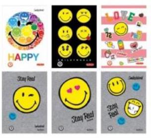 Opakowanie Brulion A5/96K kratka Smiley (5szt)