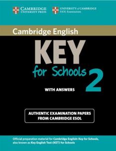Opakowanie Cambridge English Key for Schools 2 Authentic examination papers with answers