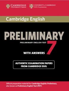 Opakowanie Cambridge English Preliminary 7 Authentic examination papers with answers