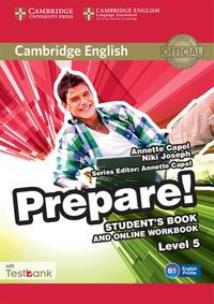 Okładka książki Cambridge English Prepare! 5 Student's Book + Online Workbbok +Testbank