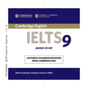Opakowanie Cambridge IELTS 9 Audio CD set 2CD