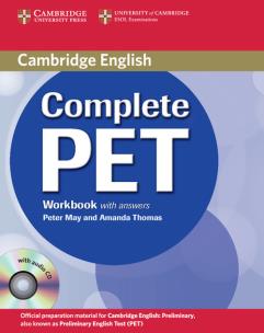 Okładka książki Complete PET Workbook with answers + CD