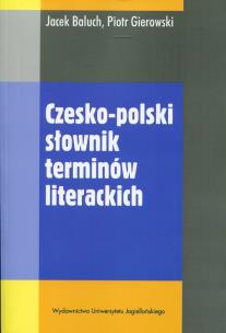 Okładka książki Czesko-polski słownik terminów literackich