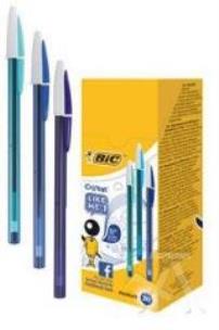 Opakowanie Długopis Cristal Bicolor Niebieski (20 szt) BIC