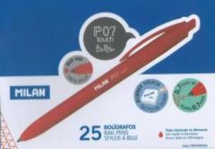 Opakowanie Długopis P07 Touch czerwony (25szt) MILAN