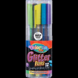 Opakowanie Długopisy brokatowe trójkątne Colorino kids 12 kolorów