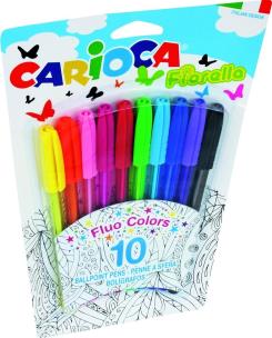 Opakowanie Długopisy Fiorella 10 kolorów CARIOCA