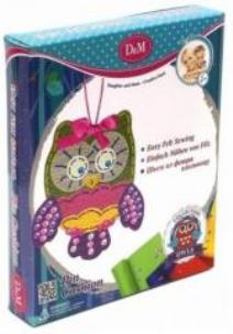 Okładka książki D&M Uszyj filcową zawieszkę z sową