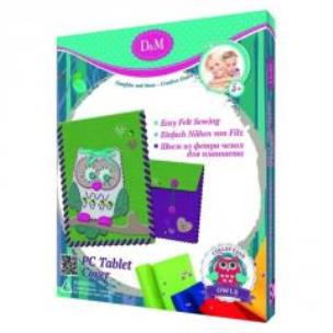 Okładka książki D&M Uszyj filcowe etui na tablet z sową