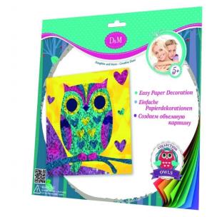Opakowanie D&M Wyklejany obrazek 3D-mała sowa