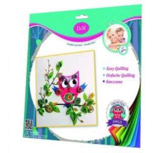 Opakowanie D&M Wykonaj ozdobną kartkę 3D-mała sowa