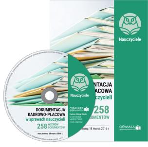 Okładka książki Dokumentacja kadrowo-płacowa w sprawach nauczycieli