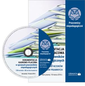 Okładka książki Dokumentacja kadrowo-płacowa w sprawach pracowników niepedagogicznych