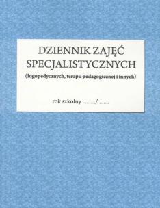 Okładka książki Dziennik zajęć specjalistycznych
